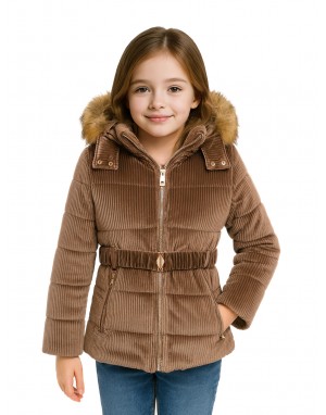 Girls Jacket Quilted Mouse